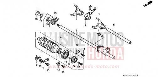 GEARSHIFT DRUM CBR900RRR de 1994